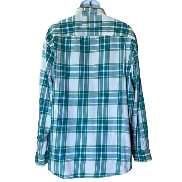 Duluth Trading Co Mens XL Plaid Button Down Long Sleeve Cotton Blend Shirt - Picture 2 of 9